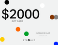 Gift Cards $2000.00 Tarjetas de regalo Strahyd