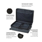 STRAHYD MAX - Maleta Expandible, Organización funcional, textura soft-resist, compartimentos recubiertos de PC