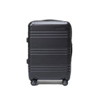 STRAHYD MAX - Maleta Expandible, Carry-On, color negro, vista frontal, ruedas Spinner 360° Hinomoto Silent-Run