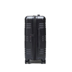 STRAHYD MAX - Maleta Expandible, Carry-On, color negro, vista lateral, ruedas Spinner 360° Hinomoto Silent-Run, candado TSA