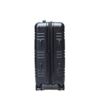 STRAHYD MAX - Maleta Expandible, Carry-On, color negro, vista lateral, ruedas Spinner 360° Hinomoto Silent-Run