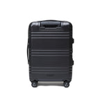 STRAHYD MAX - Maleta Expandible, Carry-On, color negro, vista trasera, ruedas Spinner 360° Hinomoto Silent-Run