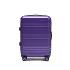 STRAHYD MAX - Maleta Expandible, Carry-On, color morado, vista frontal, ruedas Spinner 360° Hinomoto Silent-Run