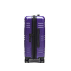 STRAHYD MAX - Maleta Expandible, Carry-On, color morado, vista frontal, ruedas Spinner 360° Hinomoto Silent-Run, candado TSA