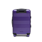 STRAHYD MAX - Maleta Expandible, Carry-On, color morado, vista trasera, ruedas Spinner 360° Hinomoto Silent-Run