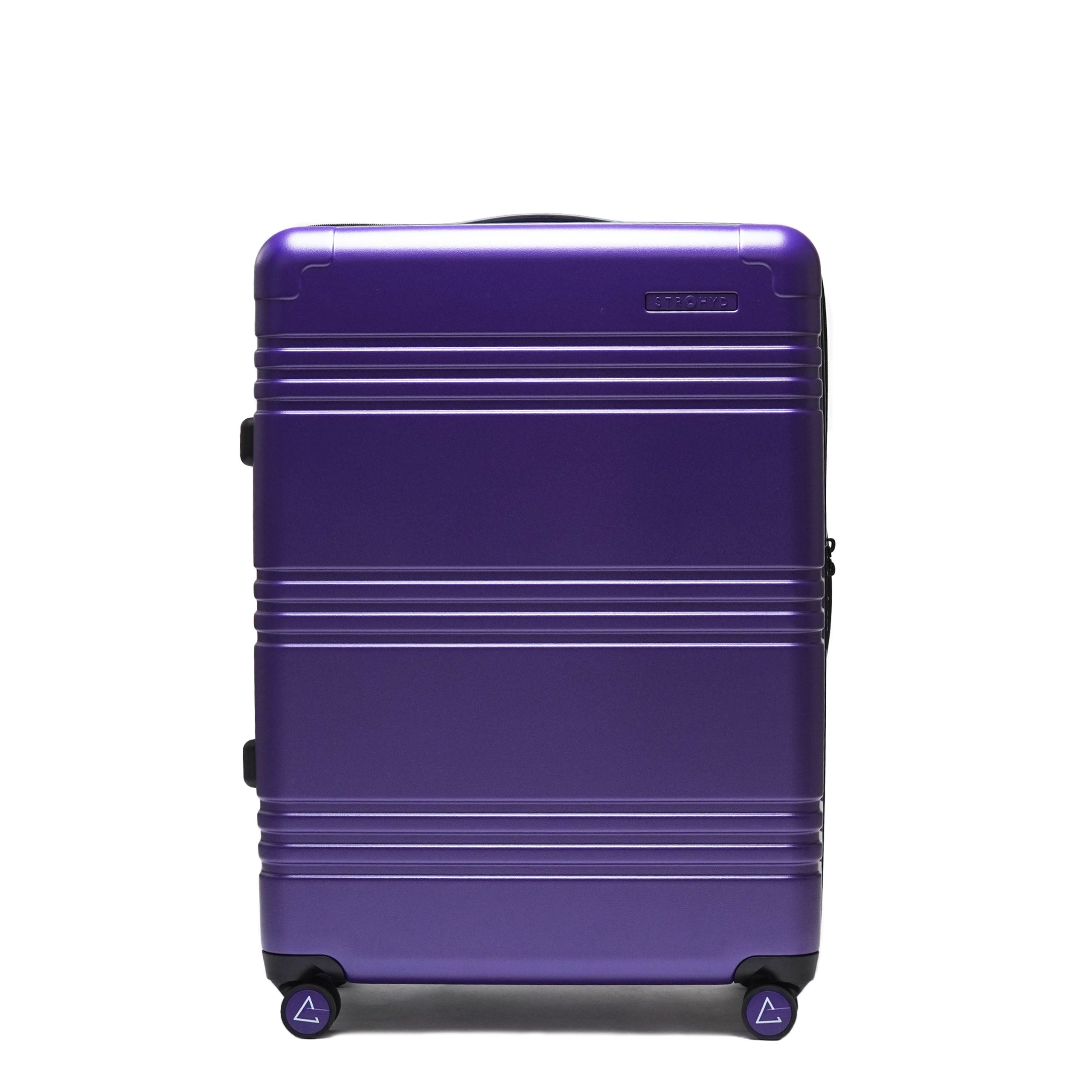 Maleta expandible STRAHYD MAX color morado con ruedas giratorias 360