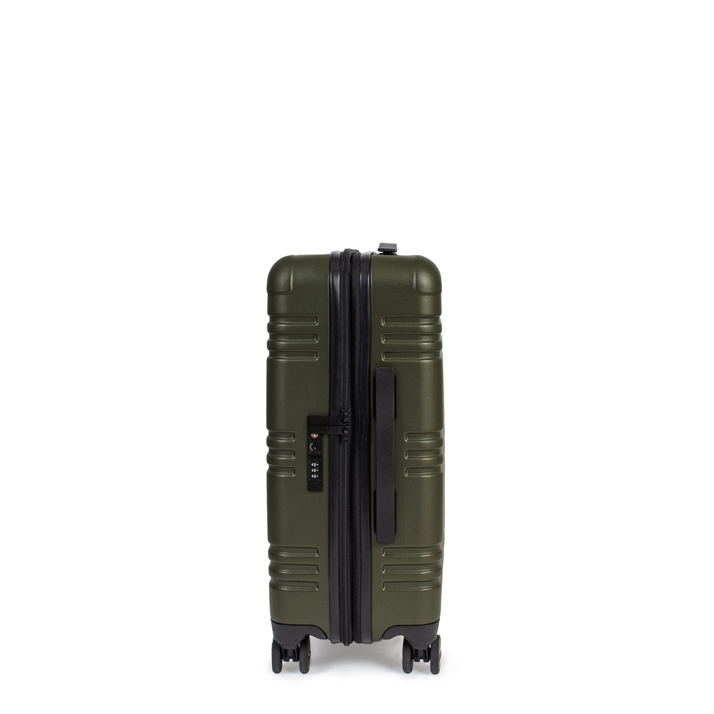 Maleta Carry On de cabina color verde expansion