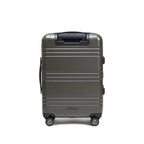 STRAHYD MAX - Maleta Expandible, Carry-On, color verde, vista trasera, ruedas Spinner 360° Hinomoto Silent-Run