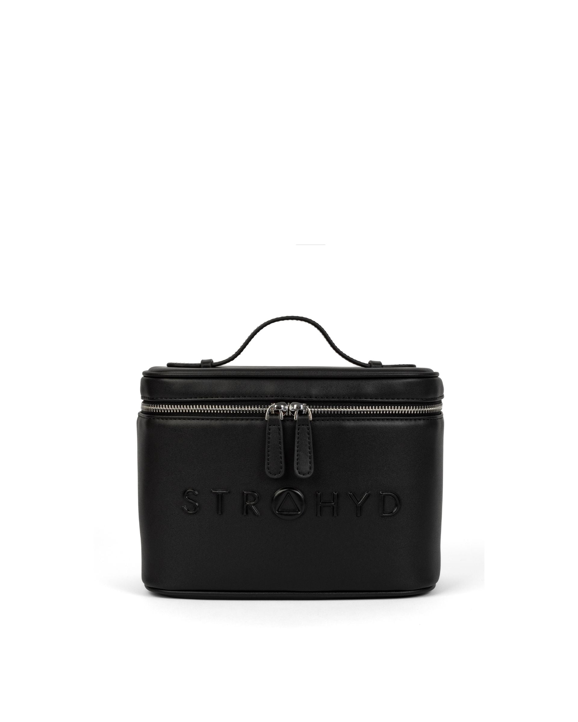 #color_black matte Neceser STRAHYD cerrado, vista frontal sobre fondo blanco