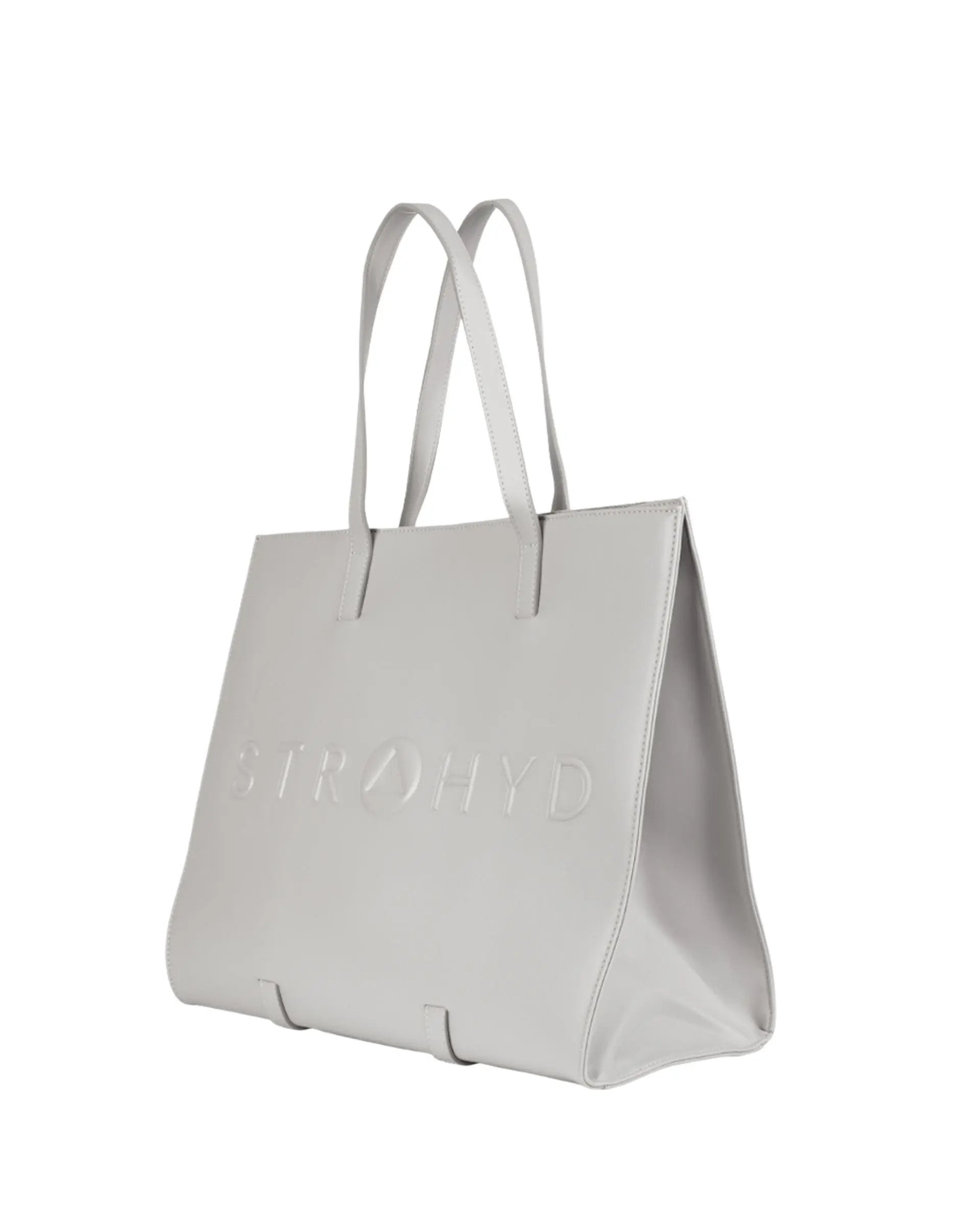 #color_soft nude Tote bag de viaje STRAHYD color [moonlight dust] sobre fondo neutro