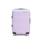 STRAHYD MAX - Maleta Expandible, Carry-On, color lila, vista frontal, ruedas Spinner 360° Hinomoto Silent-Run