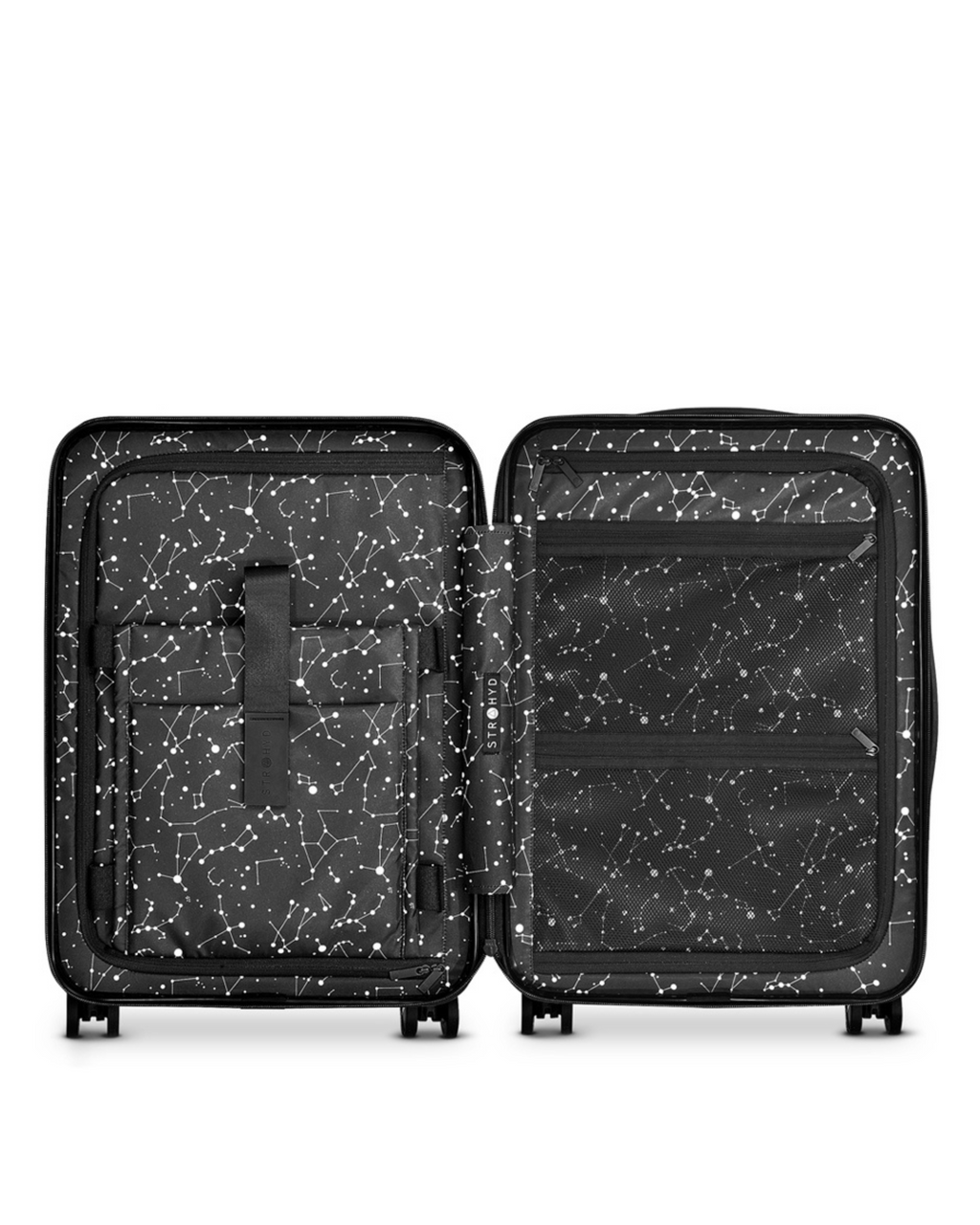 Interior compartimentado de maleta carry-on STRAHYD