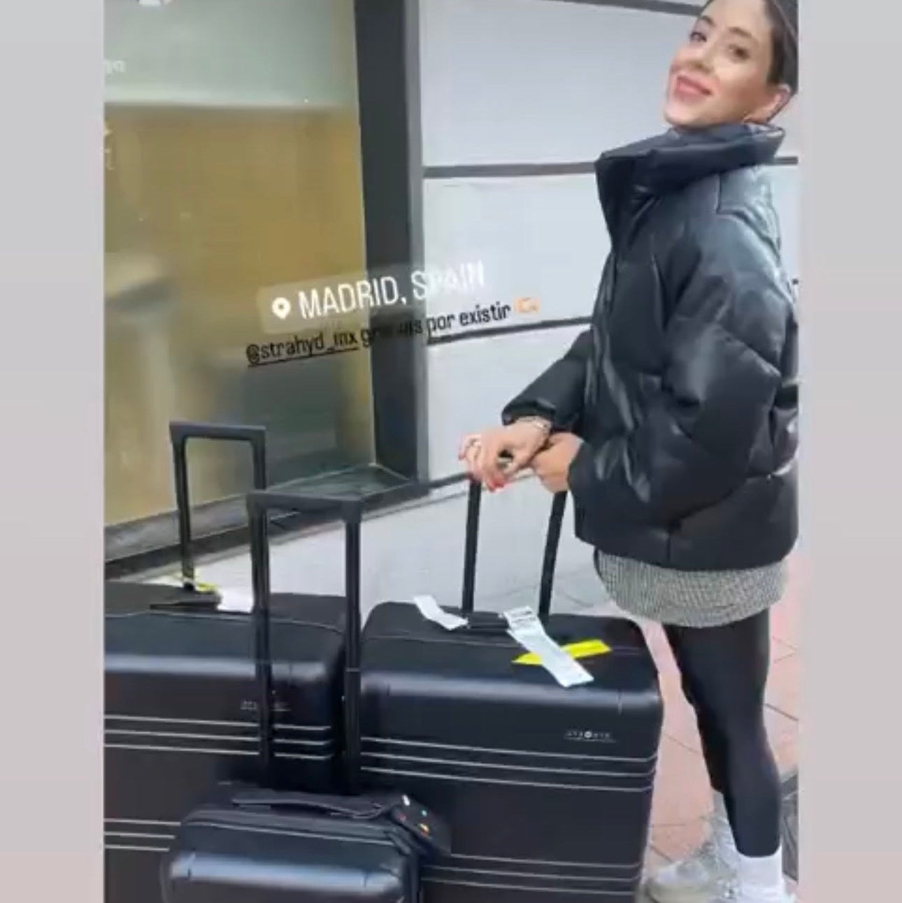 viaje strahyd maletas set color negro